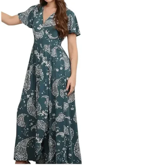 Patrons of Peace | Dresses | Patrons Of Peace Green Paisley Wrap Maxi Dress Size Medium | Poshmark Patrons of Peace | Dresses | Patrons Of Peace Green Paisley Wrap Maxi Dress Size Medium | Poshmark